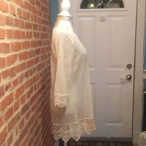 Kori America polka dot lace/embroidered tunic - Picture 2 of 7